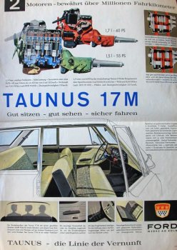 Ford Taunus 17M Modelprogram 1962 Carbrochure (10336)